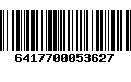 Código de Barras 6417700053627