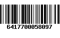 Código de Barras 6417700058097