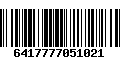 Código de Barras 6417777051021