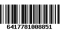 Código de Barras 6417781008851