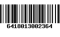 Código de Barras 6418013002364