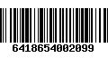 Código de Barras 6418654002099