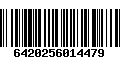 Código de Barras 6420256014479