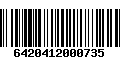 Código de Barras 6420412000735