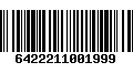 Código de Barras 6422211001999