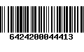 Código de Barras 6424200044413