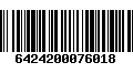 Código de Barras 6424200076018