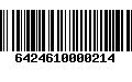 Código de Barras 6424610000214