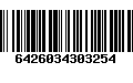 Código de Barras 6426034303254