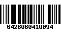 Código de Barras 6426060410094