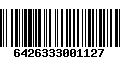 Código de Barras 6426333001127