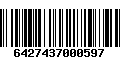 Código de Barras 6427437000597