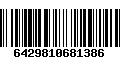 Código de Barras 6429810681386