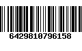 Código de Barras 6429810796158