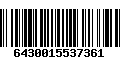 Código de Barras 6430015537361