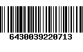 Código de Barras 6430039220713