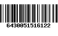 Código de Barras 6430051516122