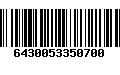 Código de Barras 6430053350700