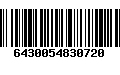 Código de Barras 6430054830720