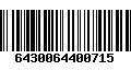 Código de Barras 6430064400715