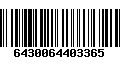 Código de Barras 6430064403365