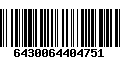 Código de Barras 6430064404751