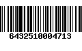 Código de Barras 6432510004713