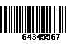 Código de Barras 64345567