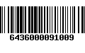 Código de Barras 6436000091009