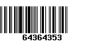 Código de Barras 64364353