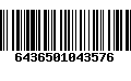 Código de Barras 6436501043576