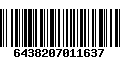 Código de Barras 6438207011637