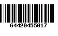 Código de Barras 64420455017