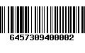 Código de Barras 6457309400002