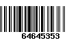 Código de Barras 64645353