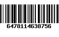 Código de Barras 6478114638756