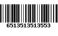 Código de Barras 6513513513553