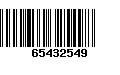 Código de Barras 65432549