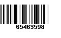 Código de Barras 65463598