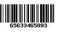 Código de Barras 65633465893