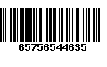 Código de Barras 65756544635