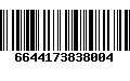 Código de Barras 6644173838004