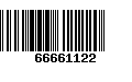 Código de Barras 66661122