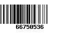 Código de Barras 66750536