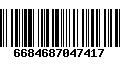 Código de Barras 6684687047417