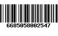 Código de Barras 6685058002547