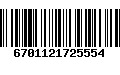 Código de Barras 6701121725554