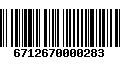 Código de Barras 6712670000283