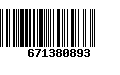 Código de Barras 671380893