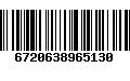 Código de Barras 6720638965130